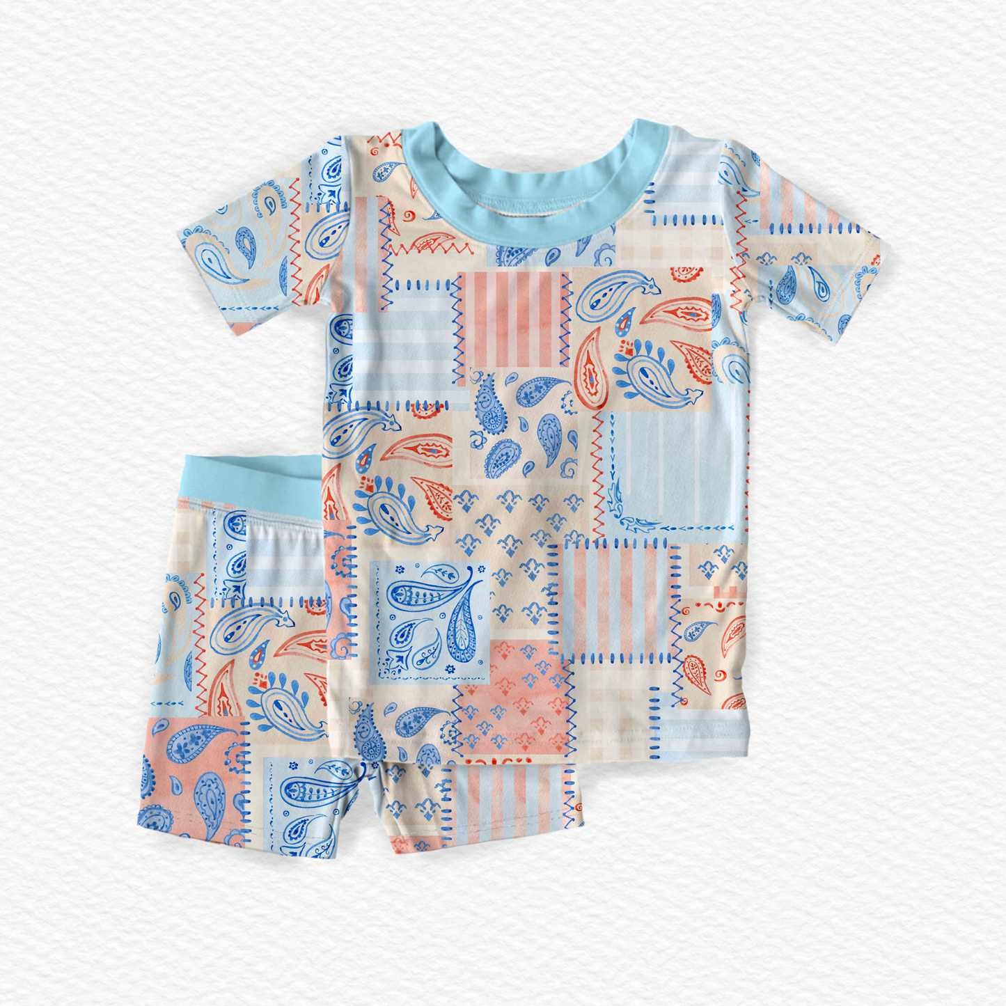 Americana Patchwork Short Set