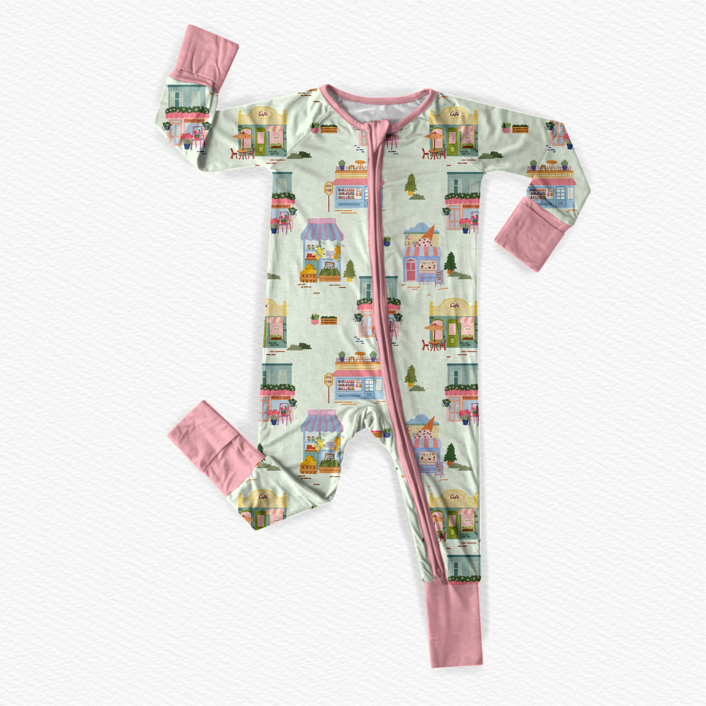 Summer Shops Zipper Romper