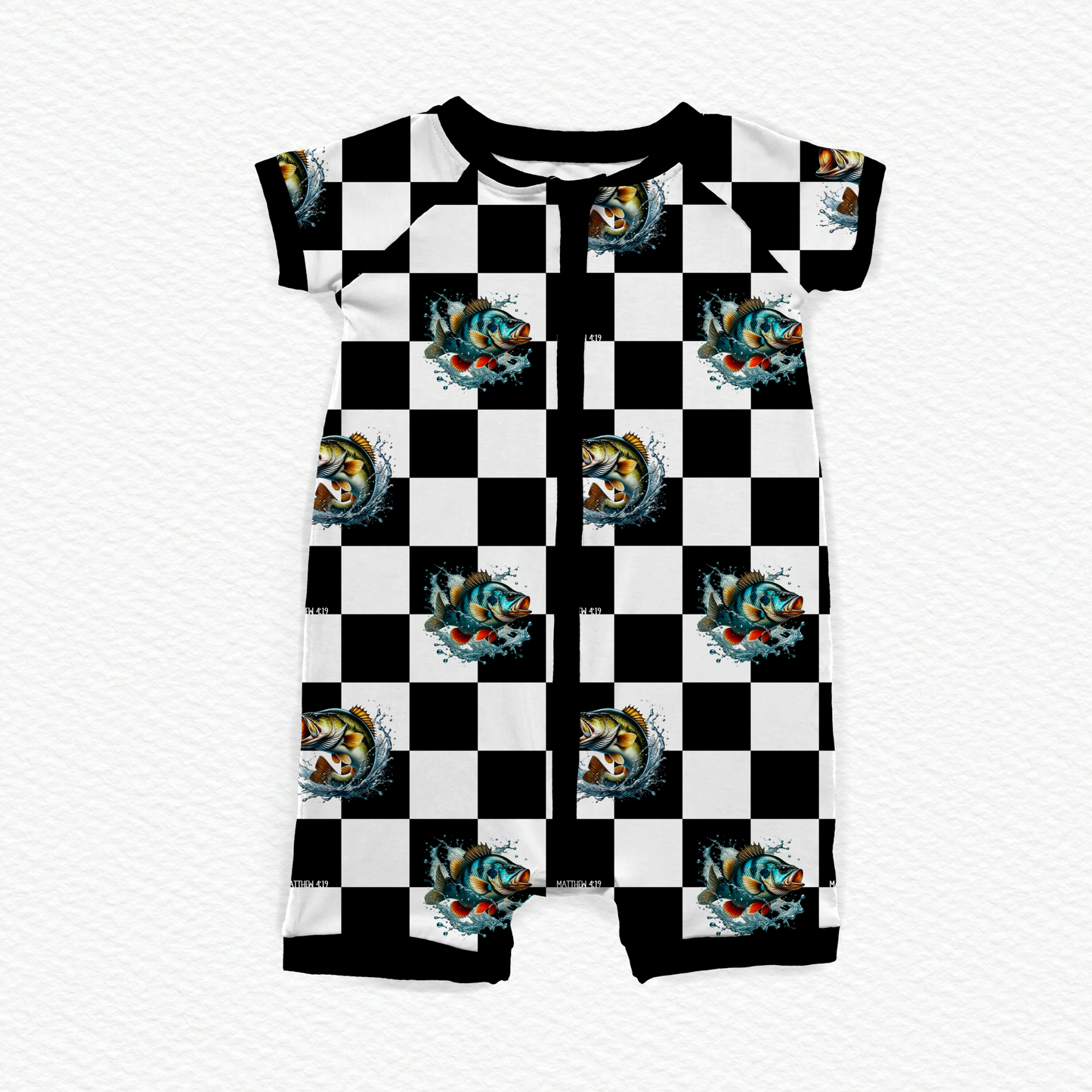 Fishers of Men Short Zipper Romper