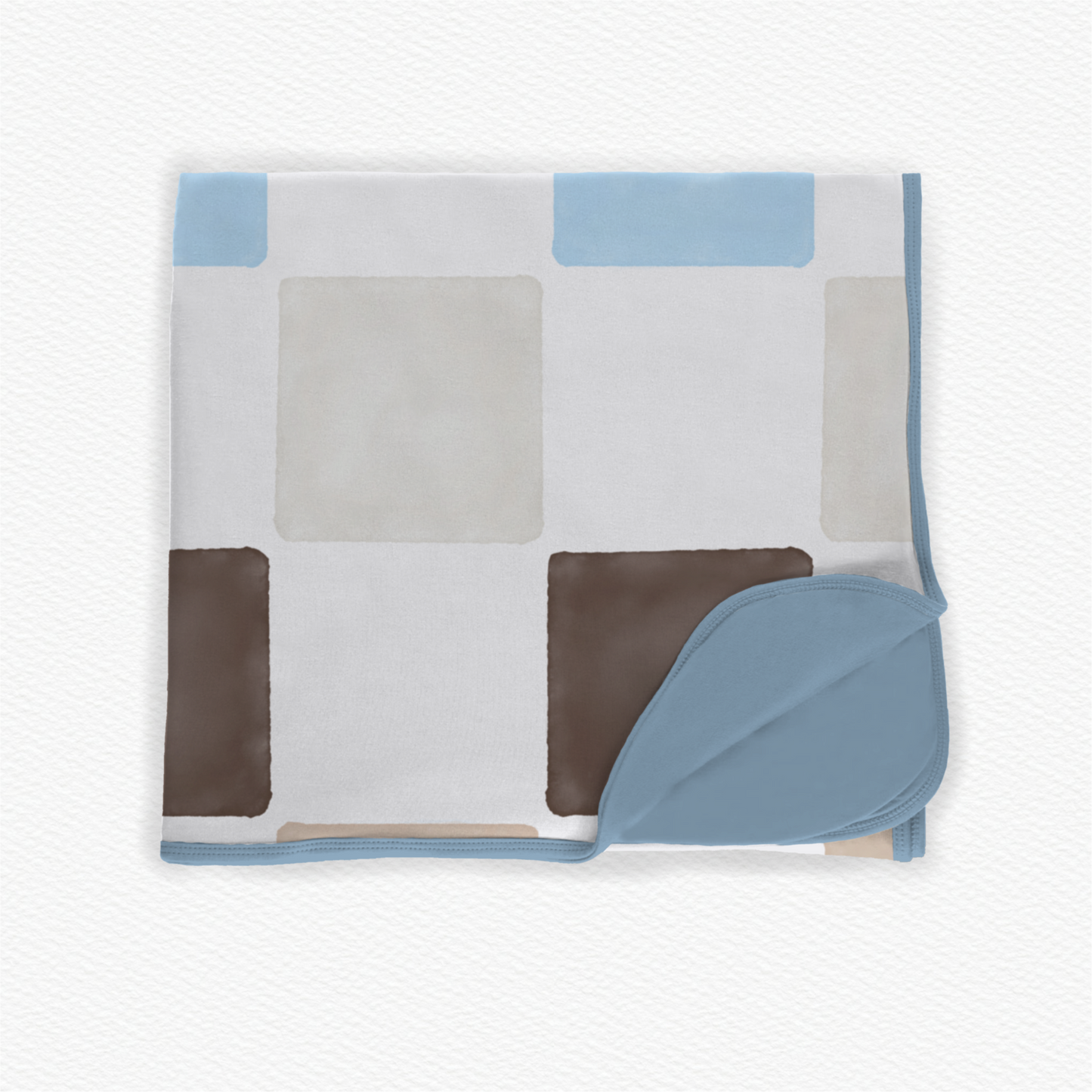 Coastal Coconut Checks XL Cozy Cool Blanket
