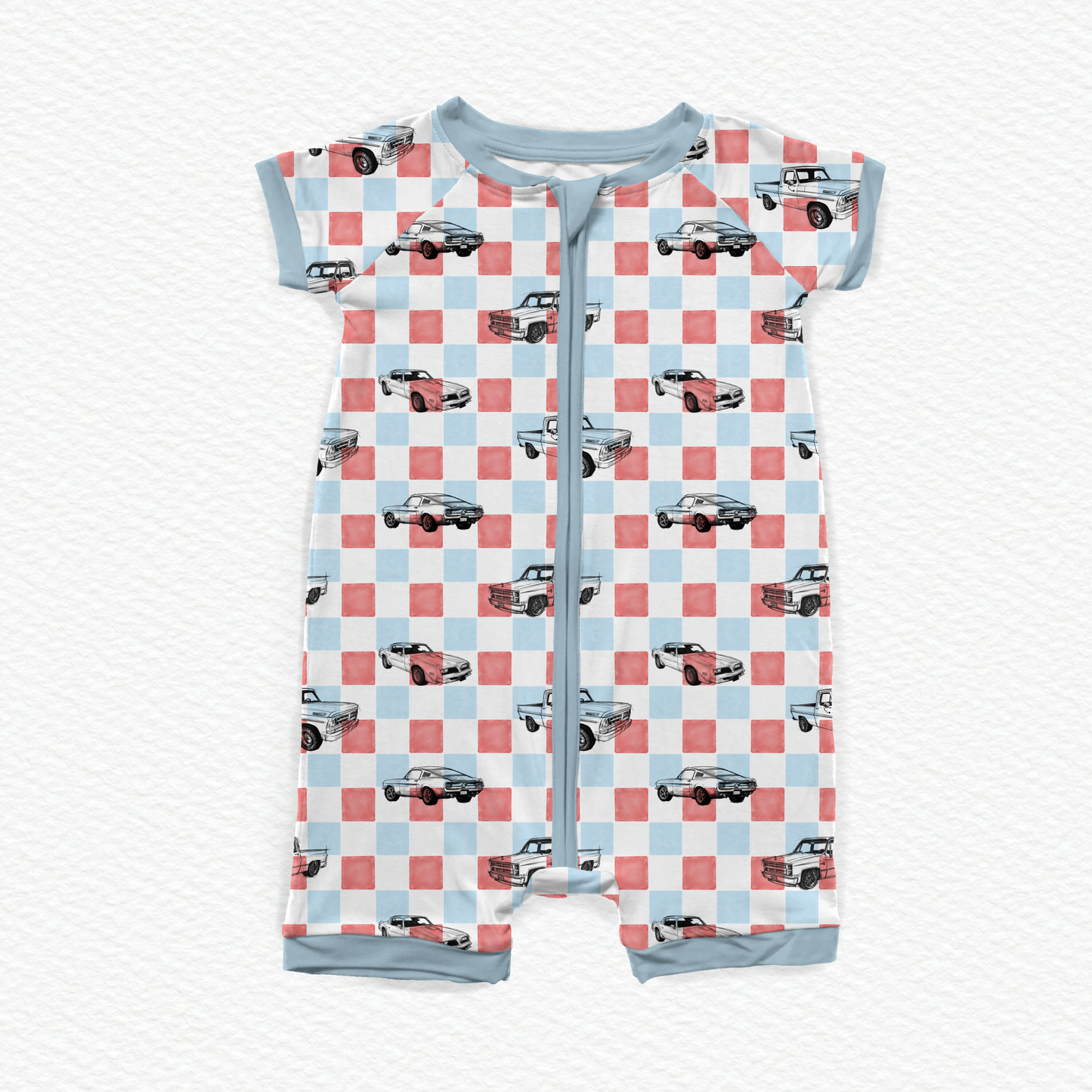 American Muscle Short Zipper Romper