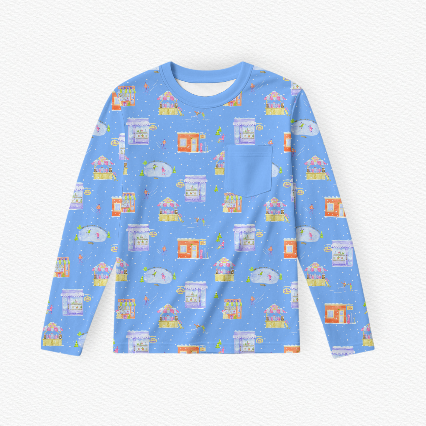 Winter Shops Long Sleeve Pocket Tee