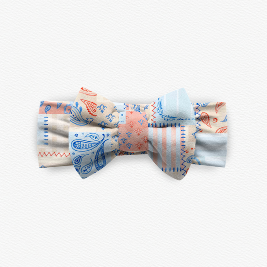 Americana Patchwork Bow Headband