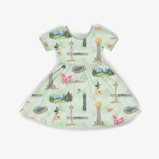 865 Short Sleeve Dress
