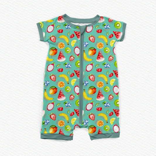 Fruit of the Spirit Short Zipper Romper