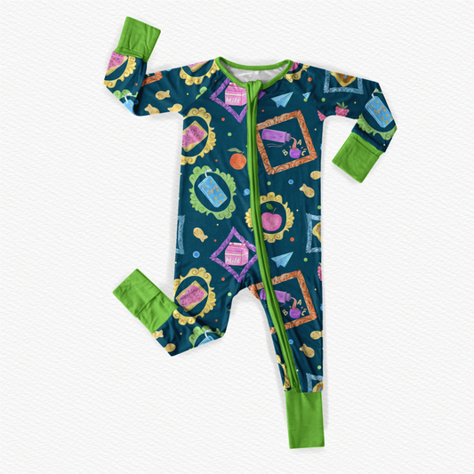 Lunchtime Treats Zipper Romper