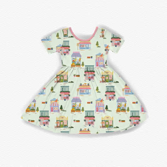 Summer Shops Short Sleeve Dress