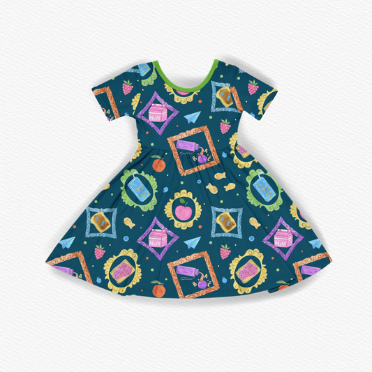 Lunchtime Treats Short Sleeve Dress