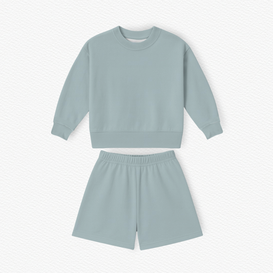 Smoky Mountain Mist Pullover Short Set