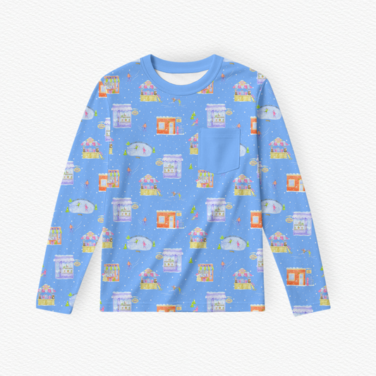 Winter Shops Long Sleeve Pocket Tee