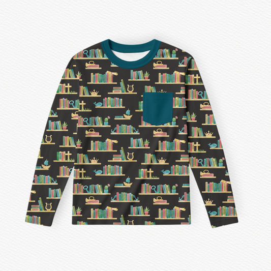 Books of the Bible Long Sleeve Pocket Tee