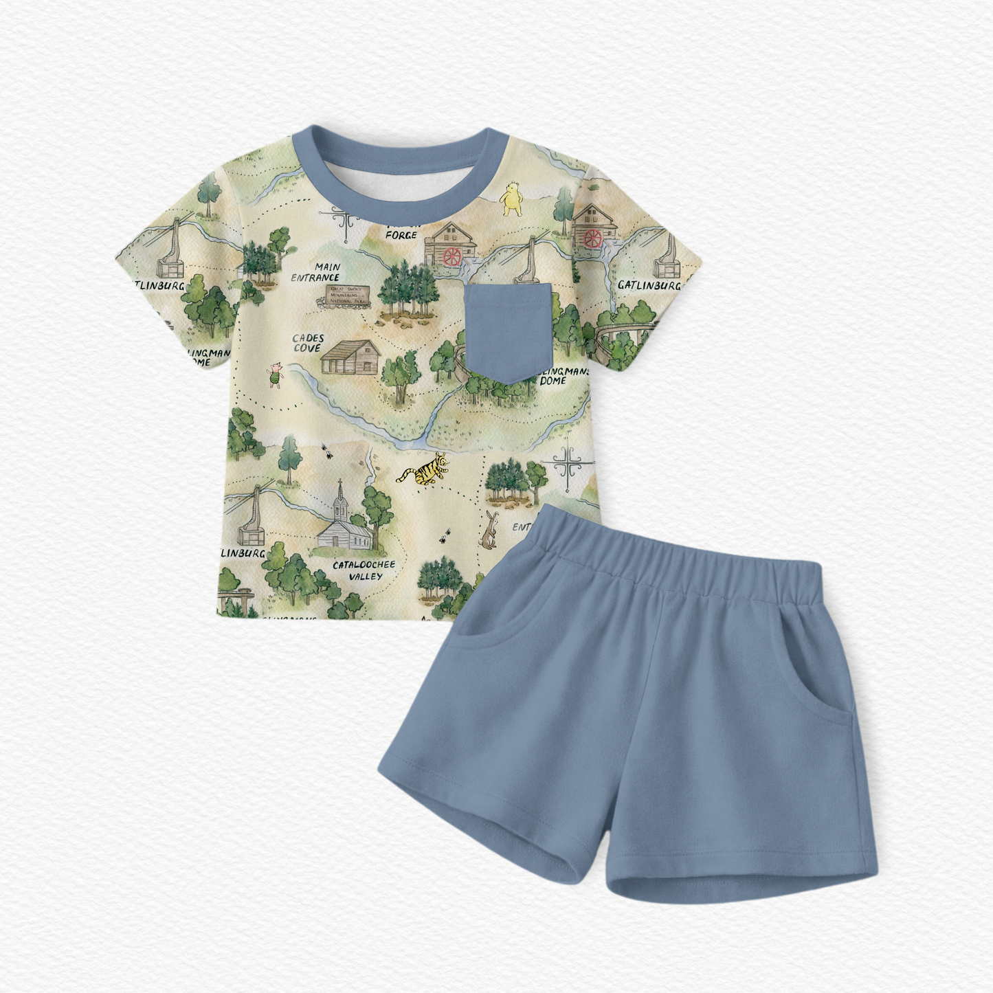 Hundred Acre National Park Tee and Short Set