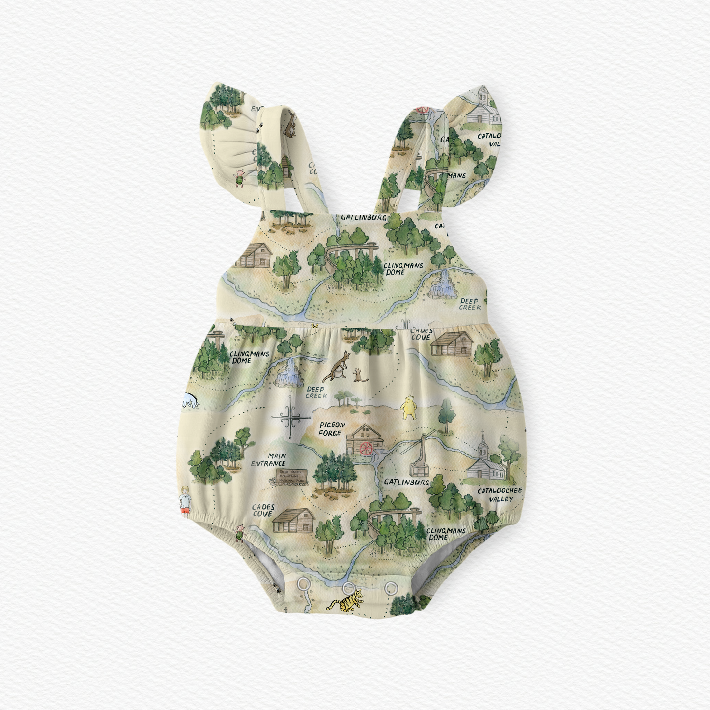 Hundred Acre National Park Flutter Bubble Romper