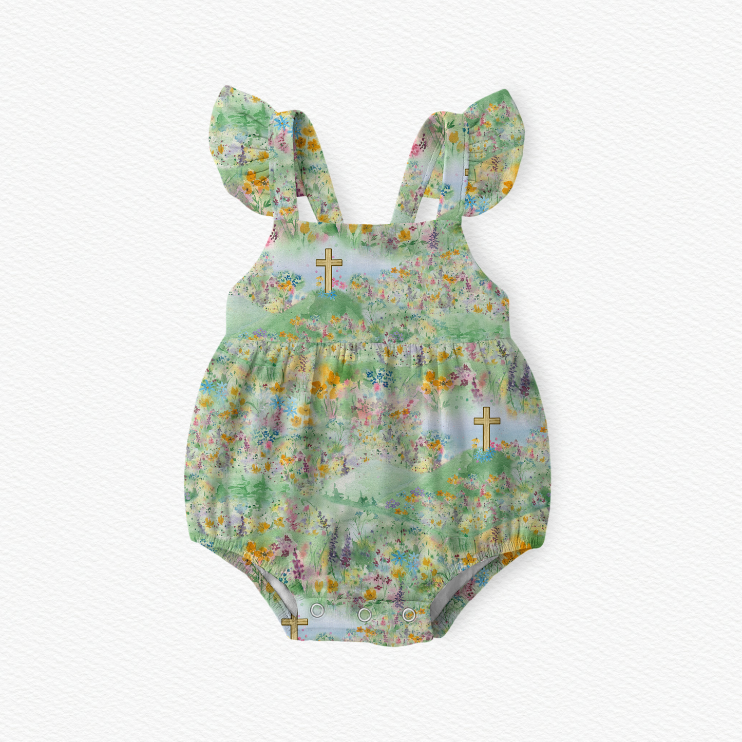 Resurrection Meadow Flutter Bubble Romper